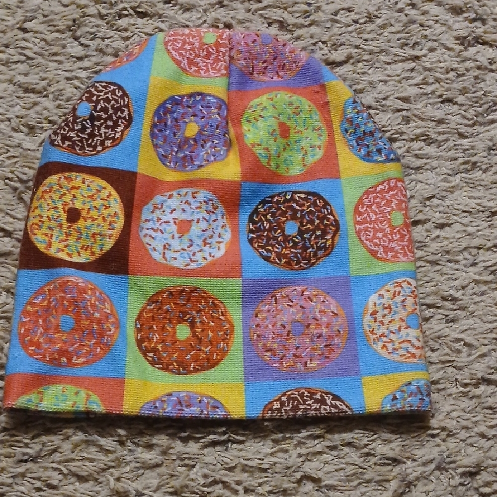 Colorful Donut Pattern Beanie - Picture 2 of 2